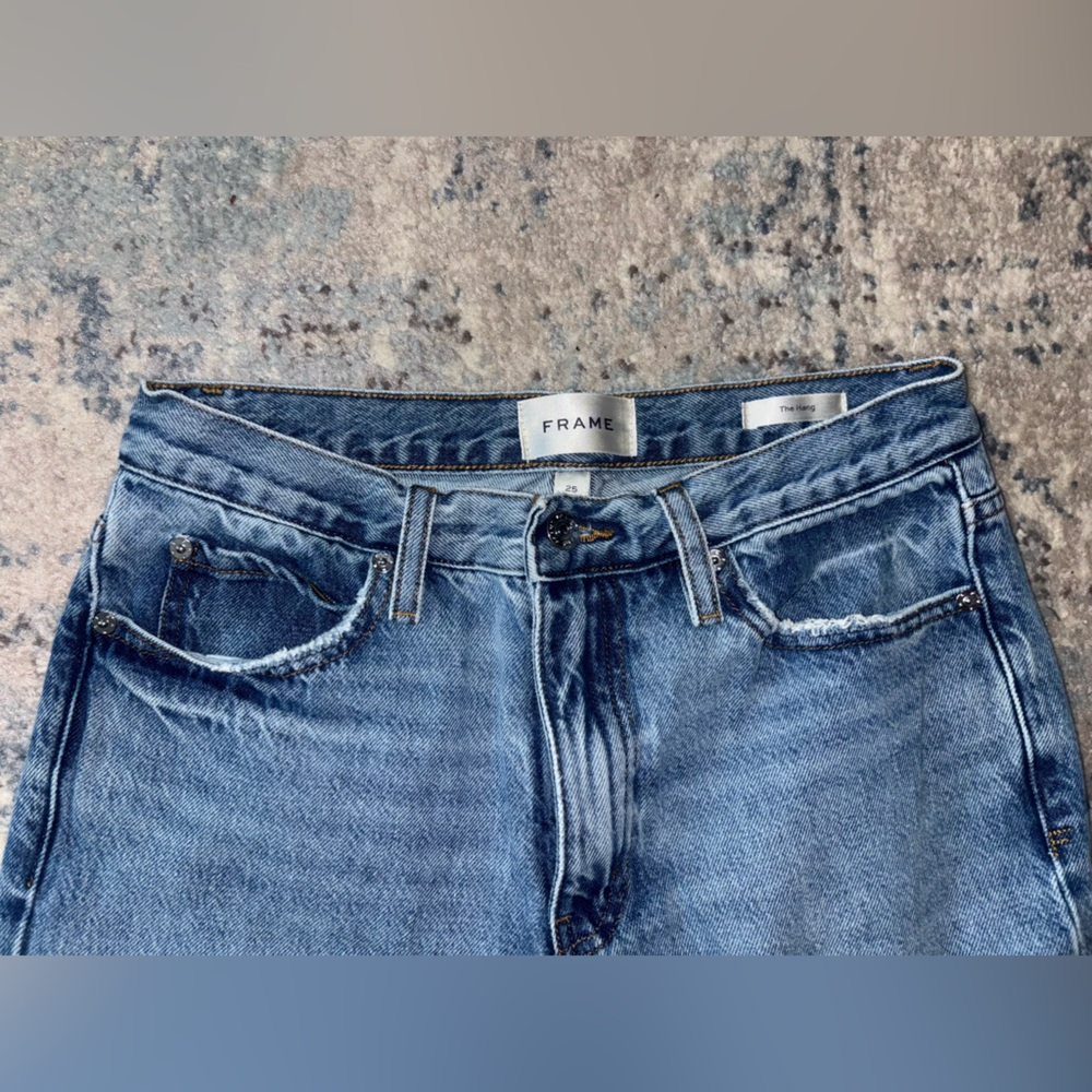 Frame Denim Women's Light Blue Relaxed Jeans - Picture 6 of 9